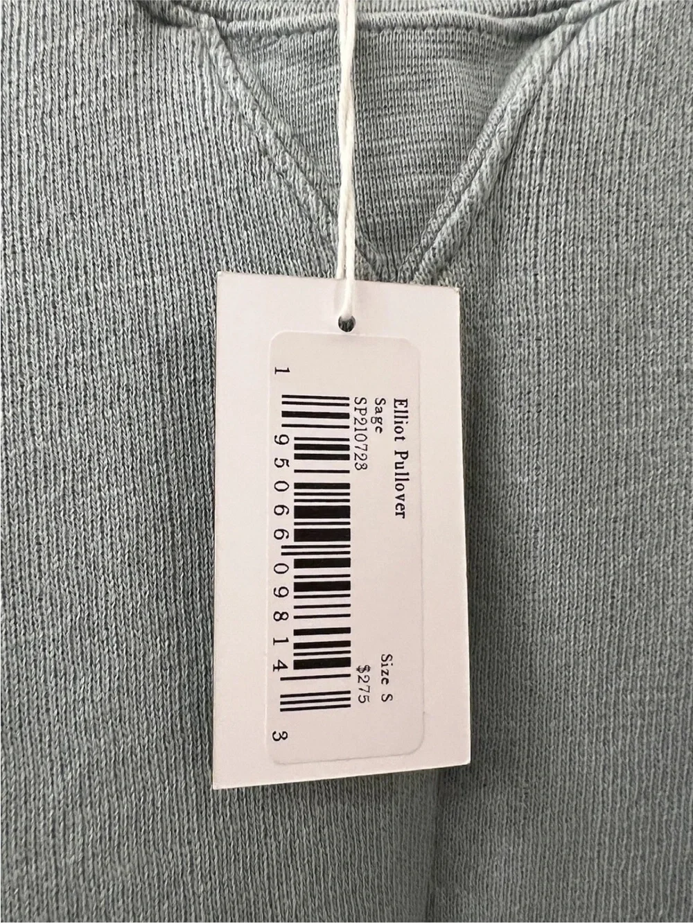 Ulla Johnson Pale Sage Puff-Sleeve Sweatshirt
